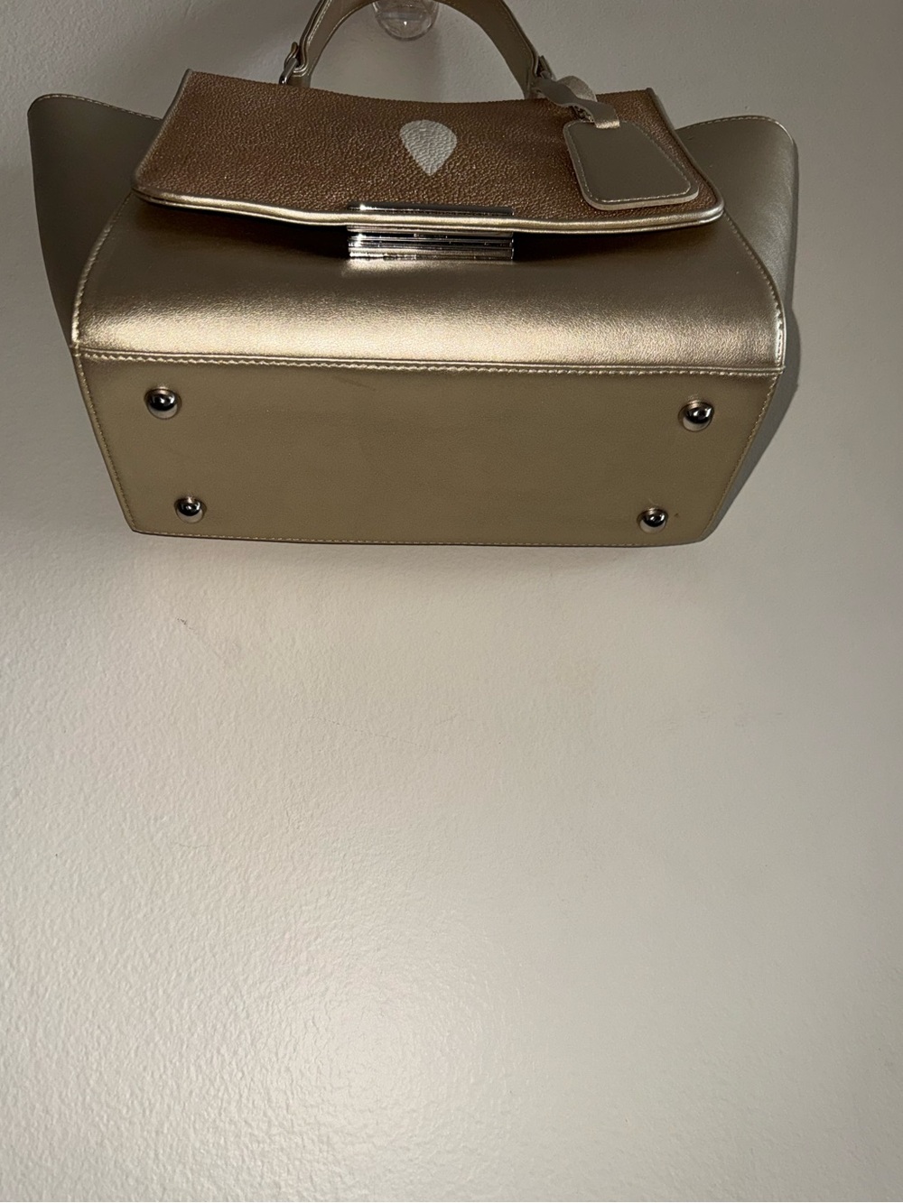Rare Stingray Skin and Leather Bag - Picture 4 of 10